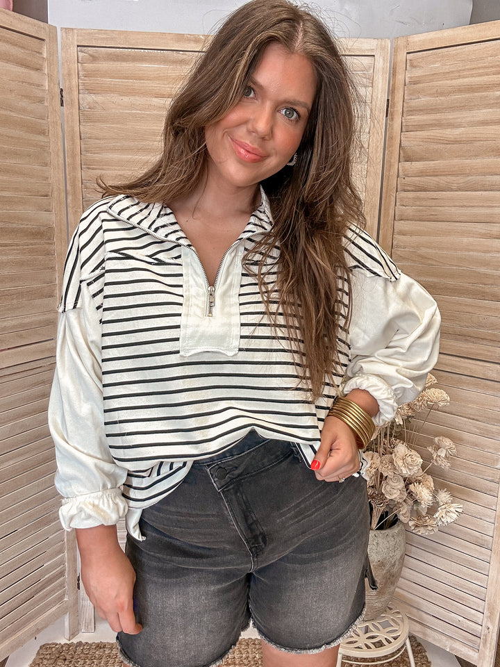 Comfy Concept Striped Sweatshirt