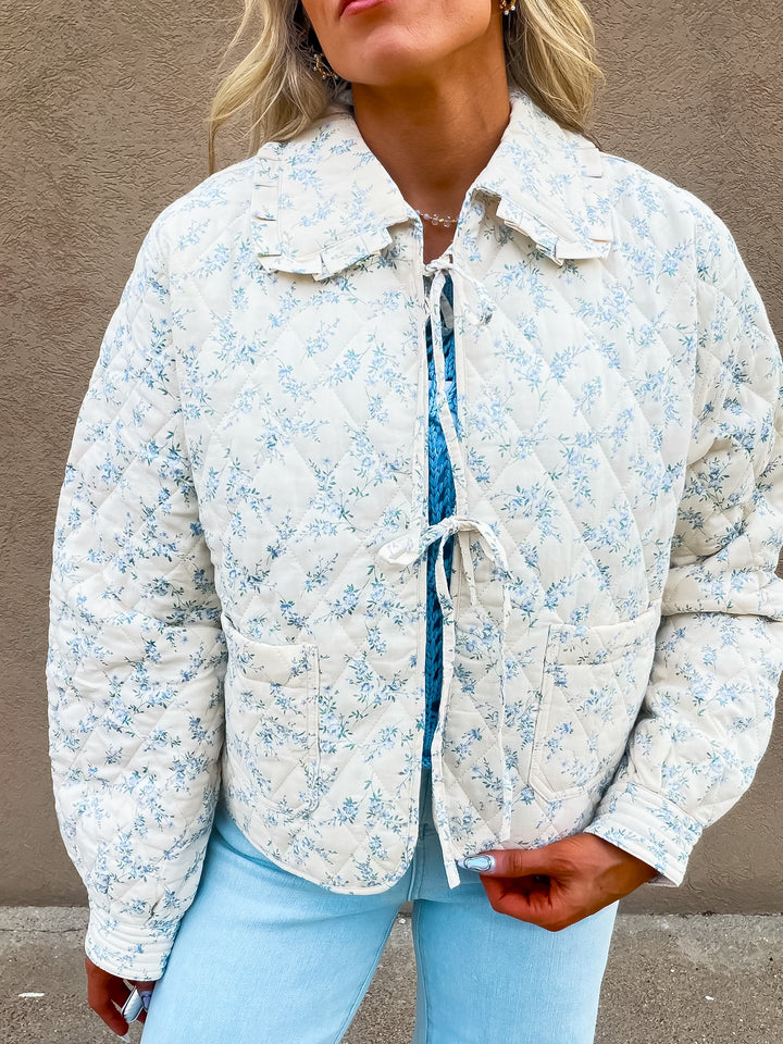 Tea Time Floral Quilted Jacket