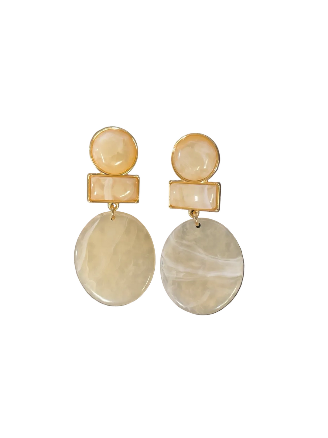 Marbled Muse Earrings - Water Resistant