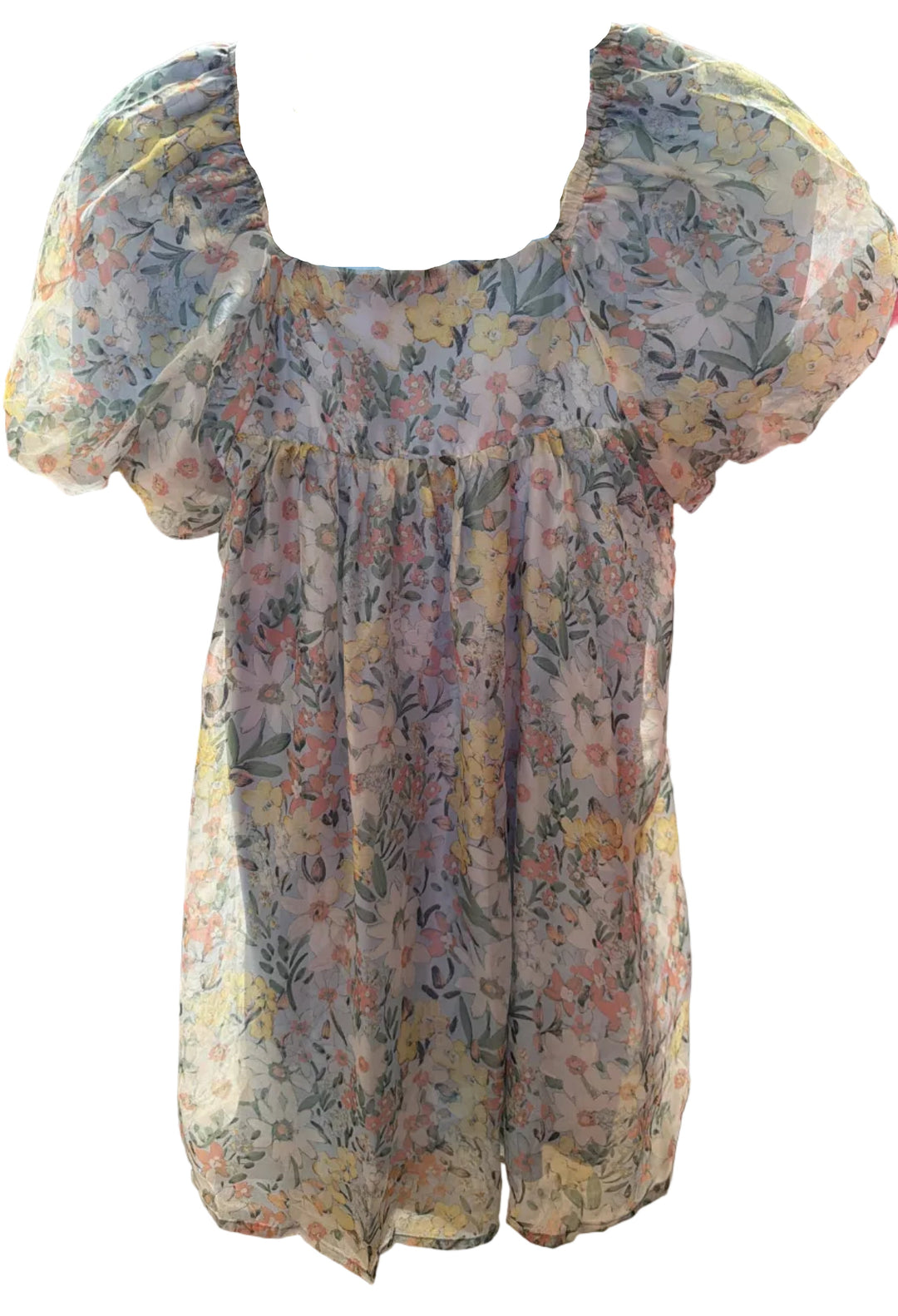 Petal Princess Puff Sleeve Dress