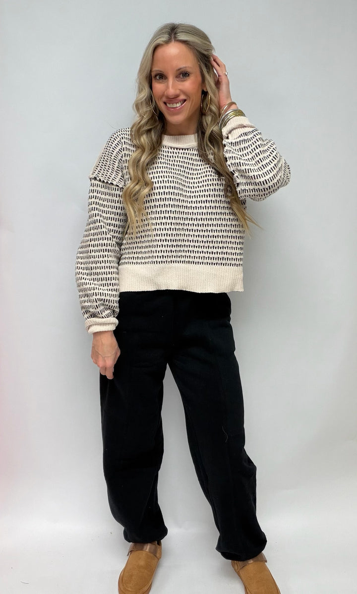 SBS- The Waffle Stitch Sweater