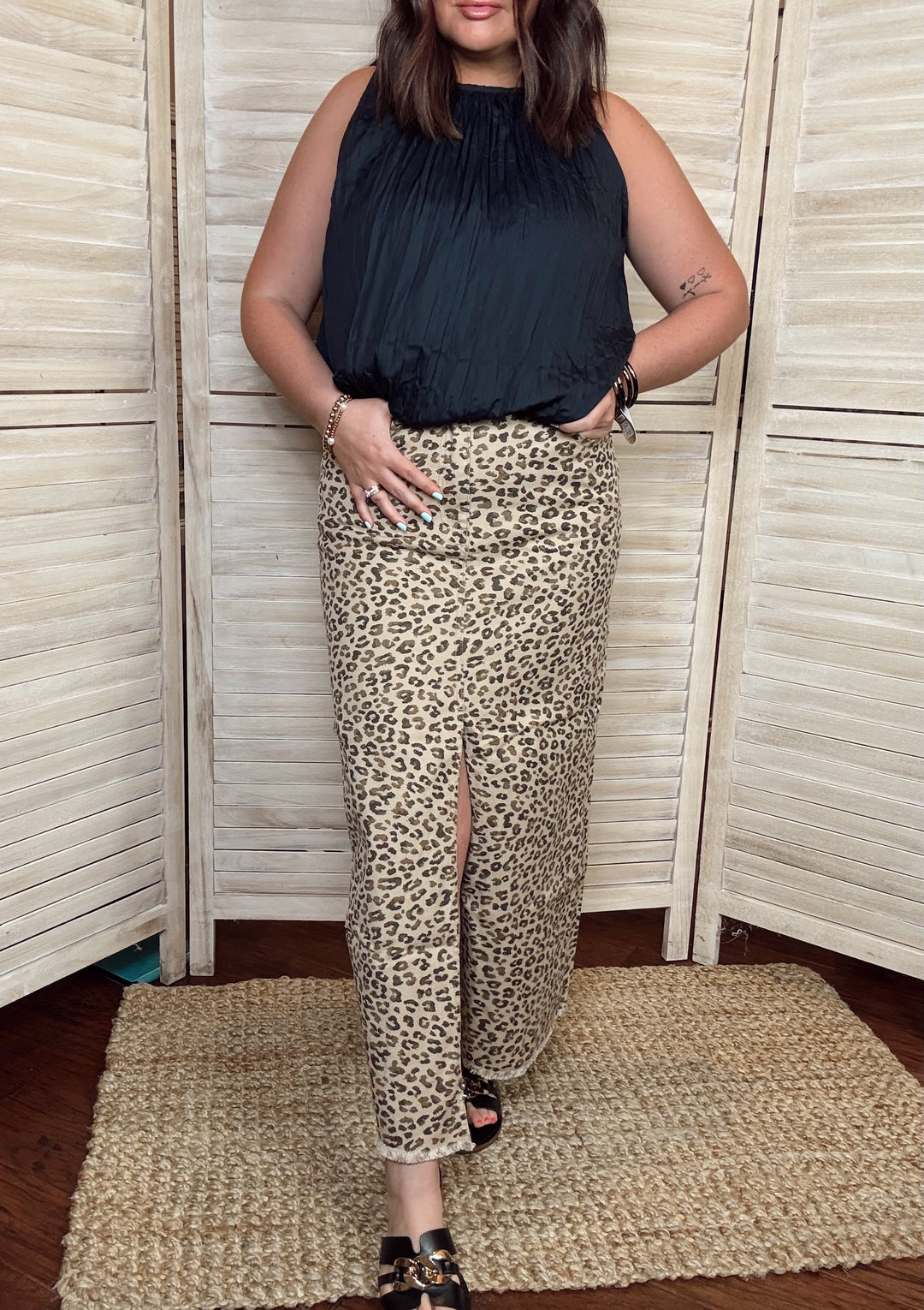 Run Wild Leopard Skirt