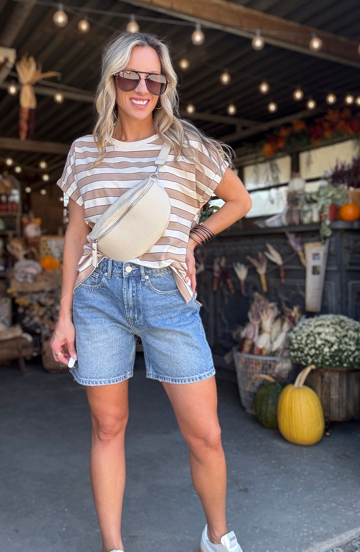 Denim Days Mom Shorts