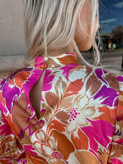 More to Say Floral Printed Top