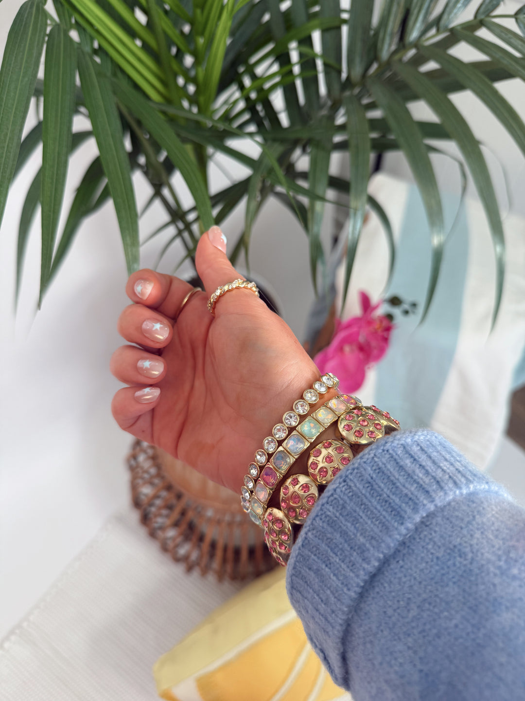 Pink Disco Stack Set Bracelet