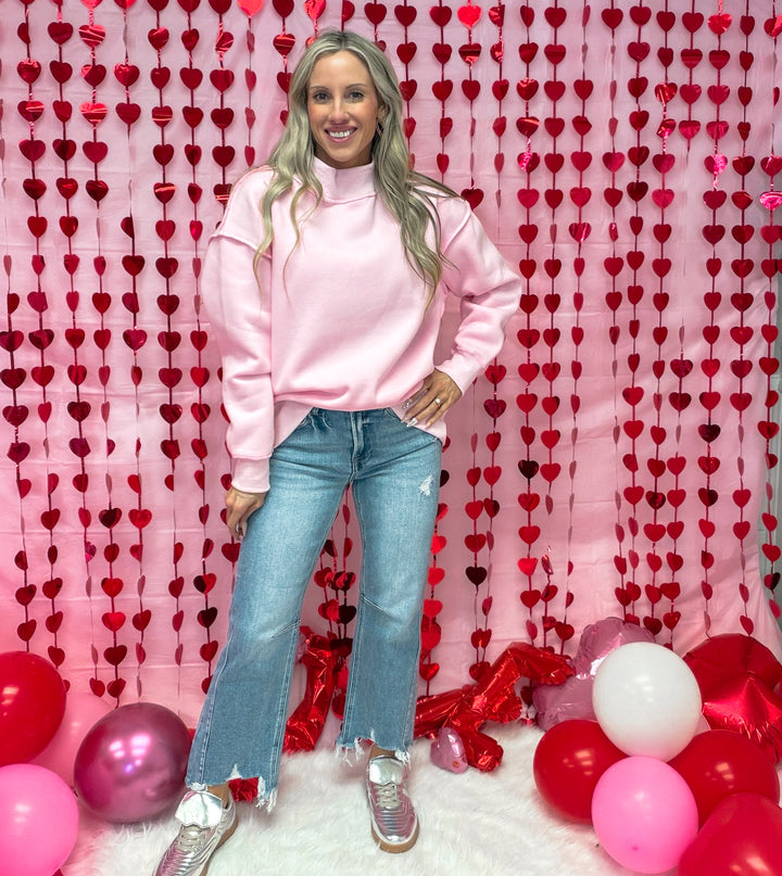 The Snug Mock Neck Sweatshirt