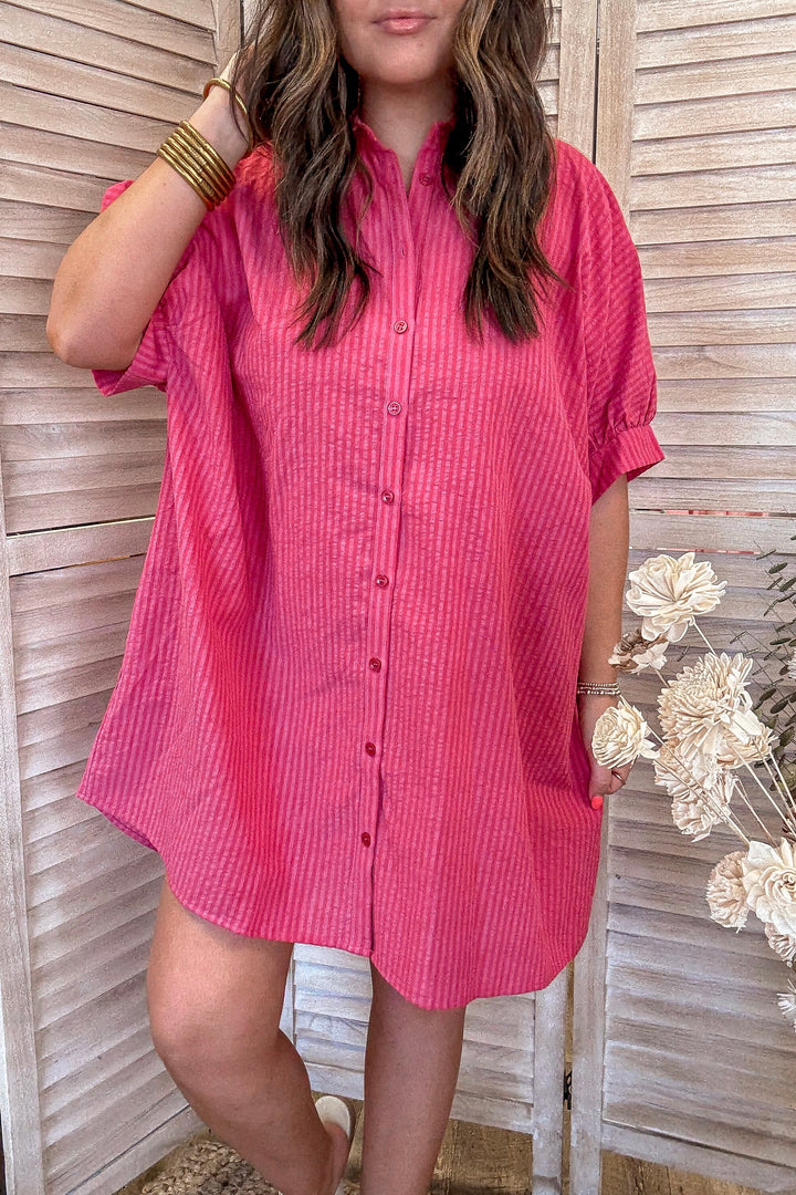 Going for Functionality Button-Up Dress