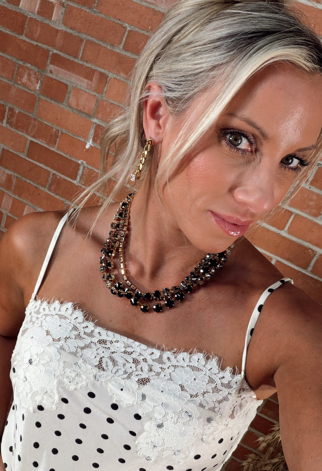 Dressed To Dazzle Necklace - Black