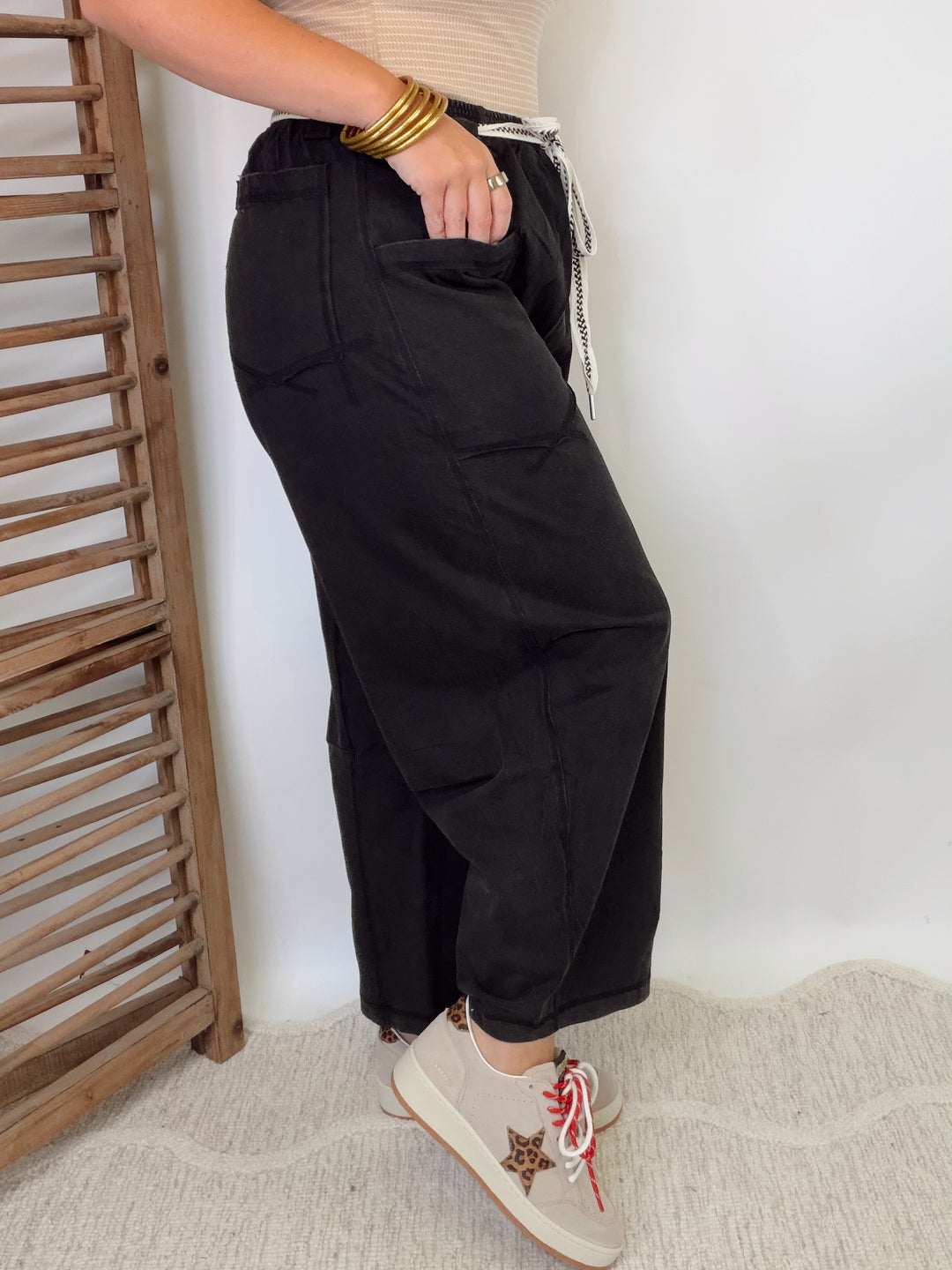 Shake It Off Tie Waist Pants