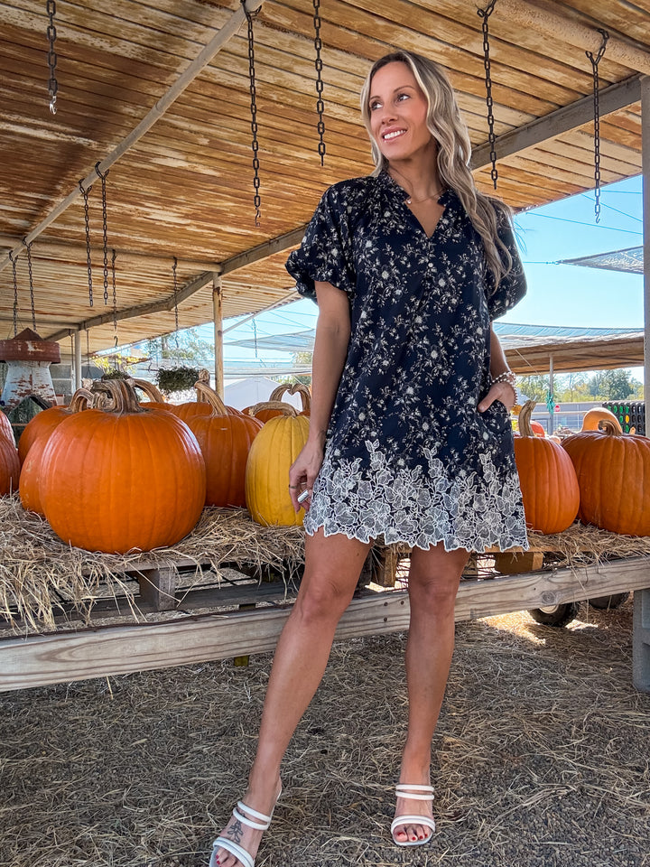 Vino Sips Printed Dress