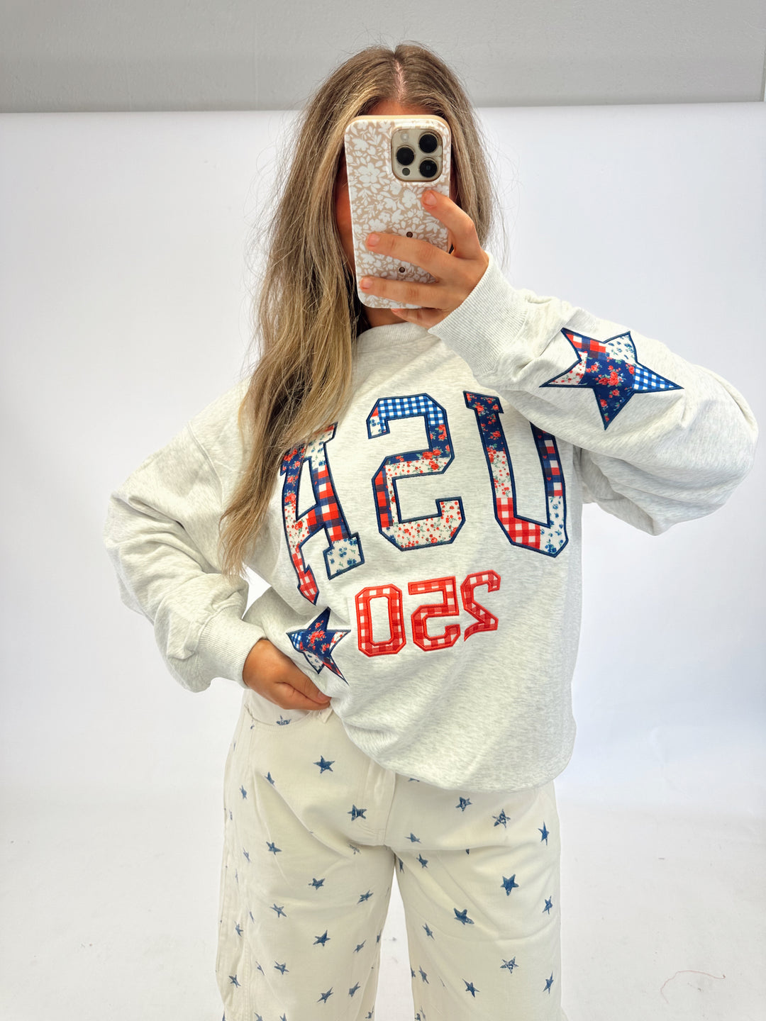 The Patchwork Patriot Pullover