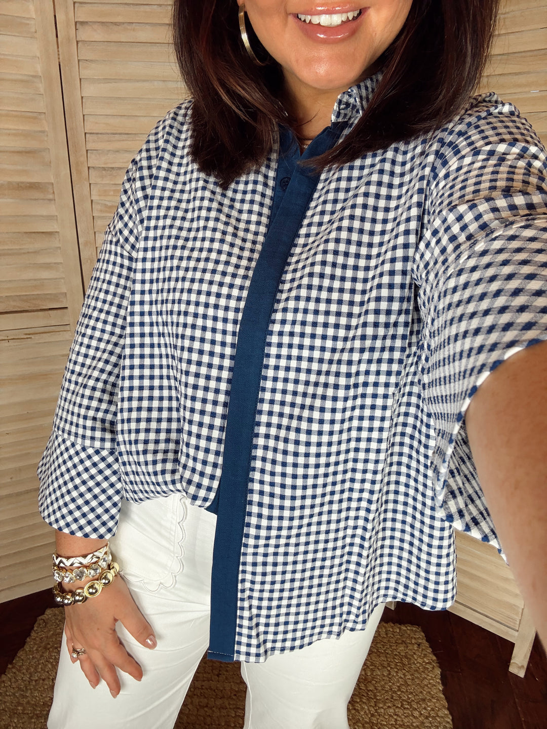 Checked & Collected Top