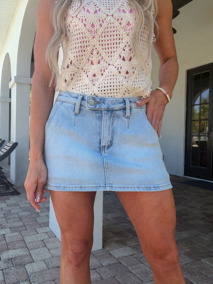 Downtown Denim Skort