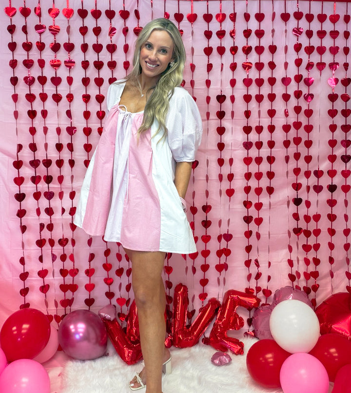 Babydoll Oxford Romper