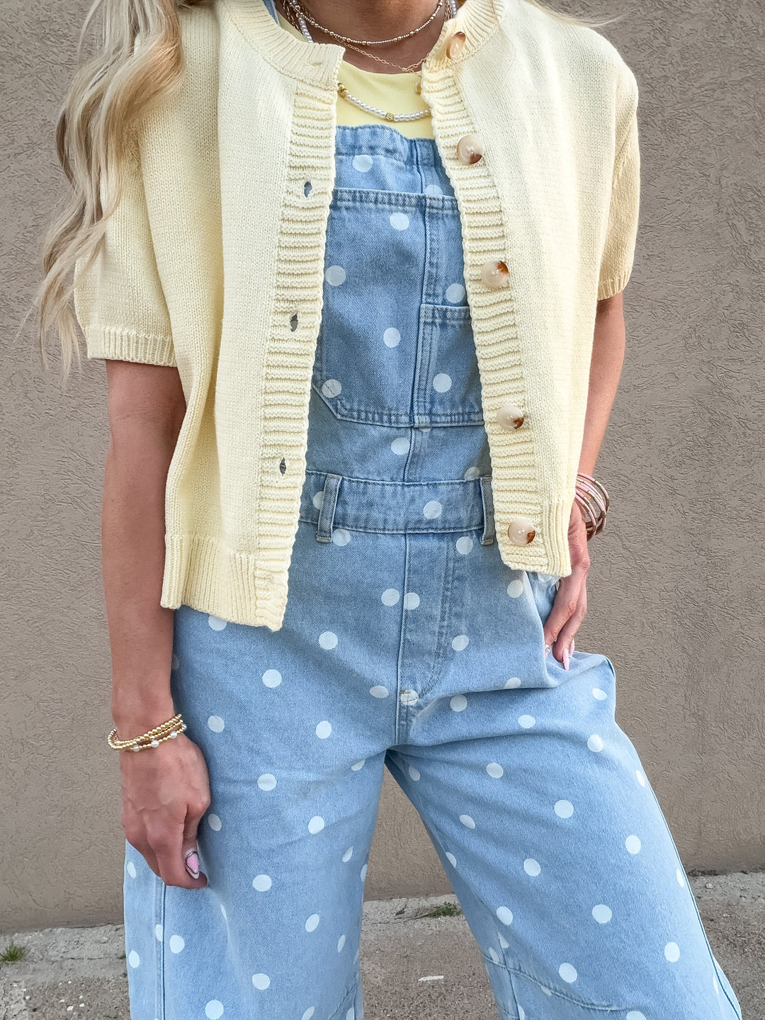 The Dotty Denim Overalls