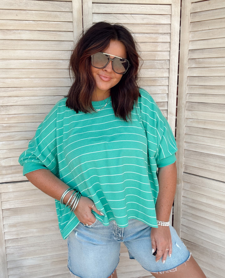Spring It On Striped Top