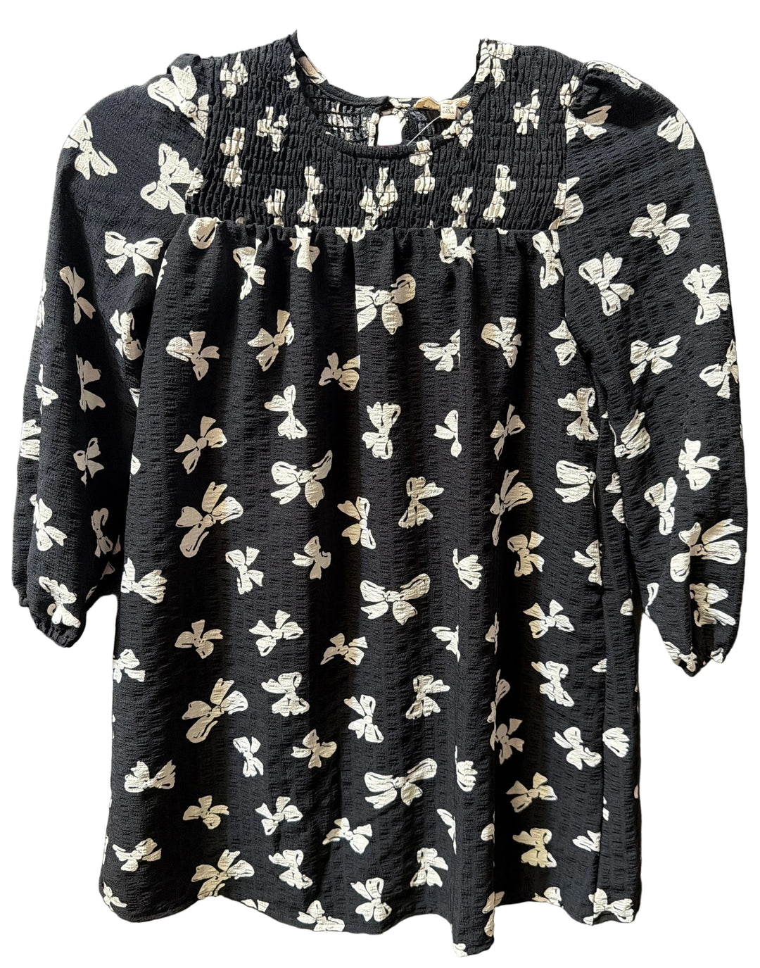 Midnight Bows Smocked Dress
