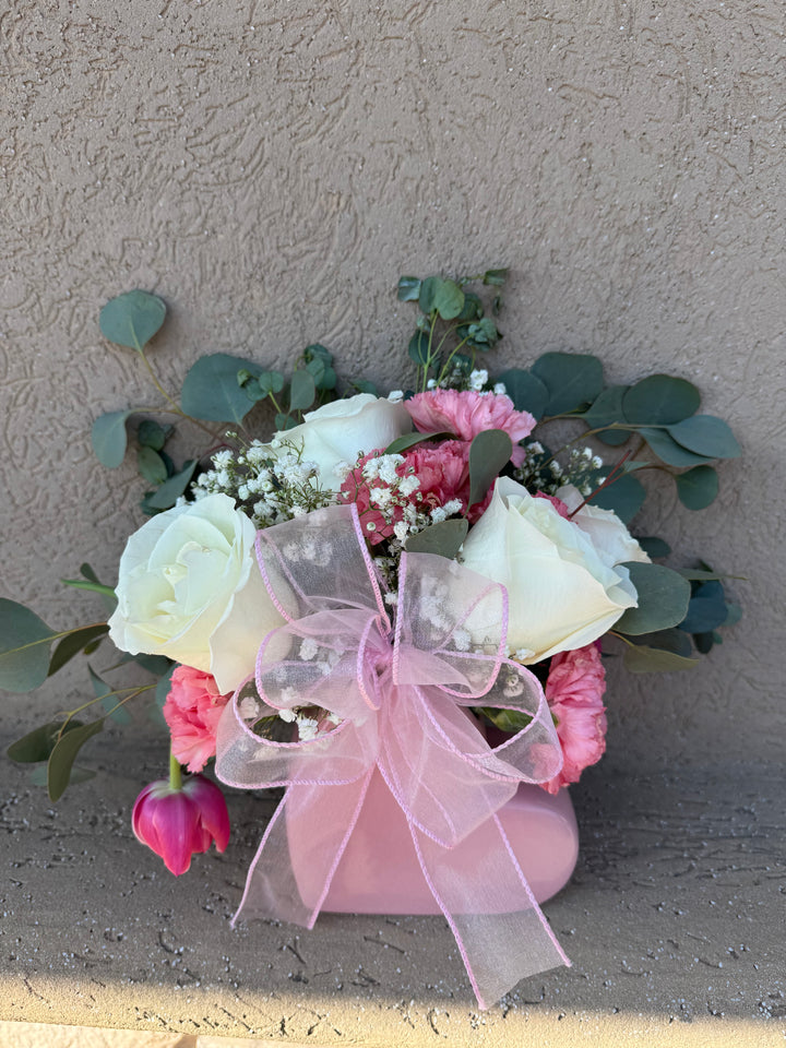 Valentine Mixed Floral Arrangement - Medium