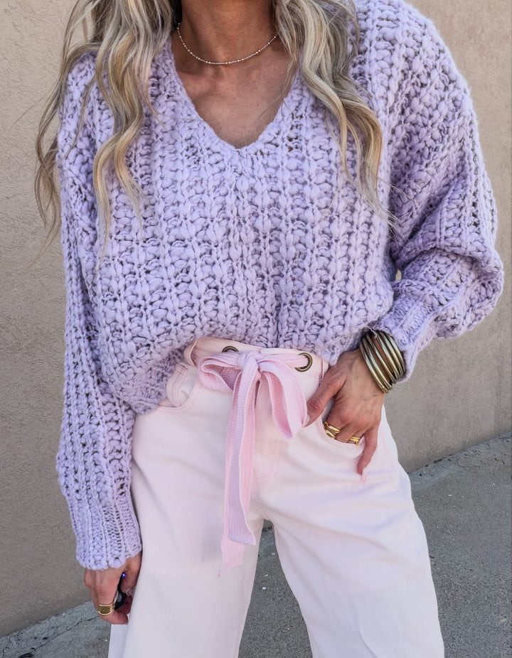 Blush & Breathe Chunky Knit