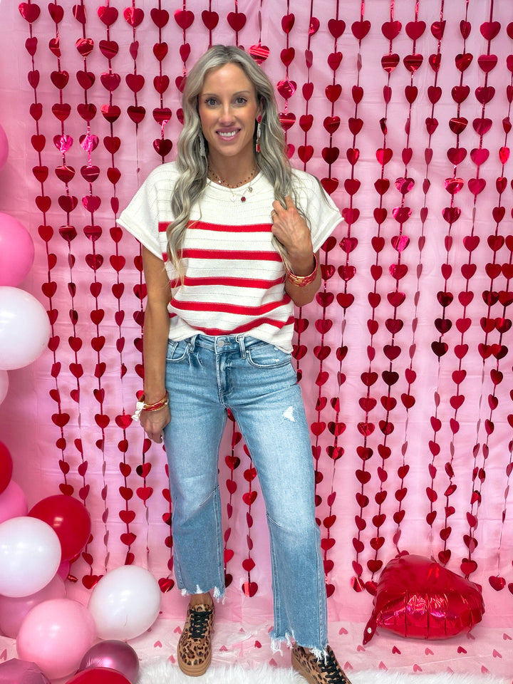 Happy Lines Knit Top