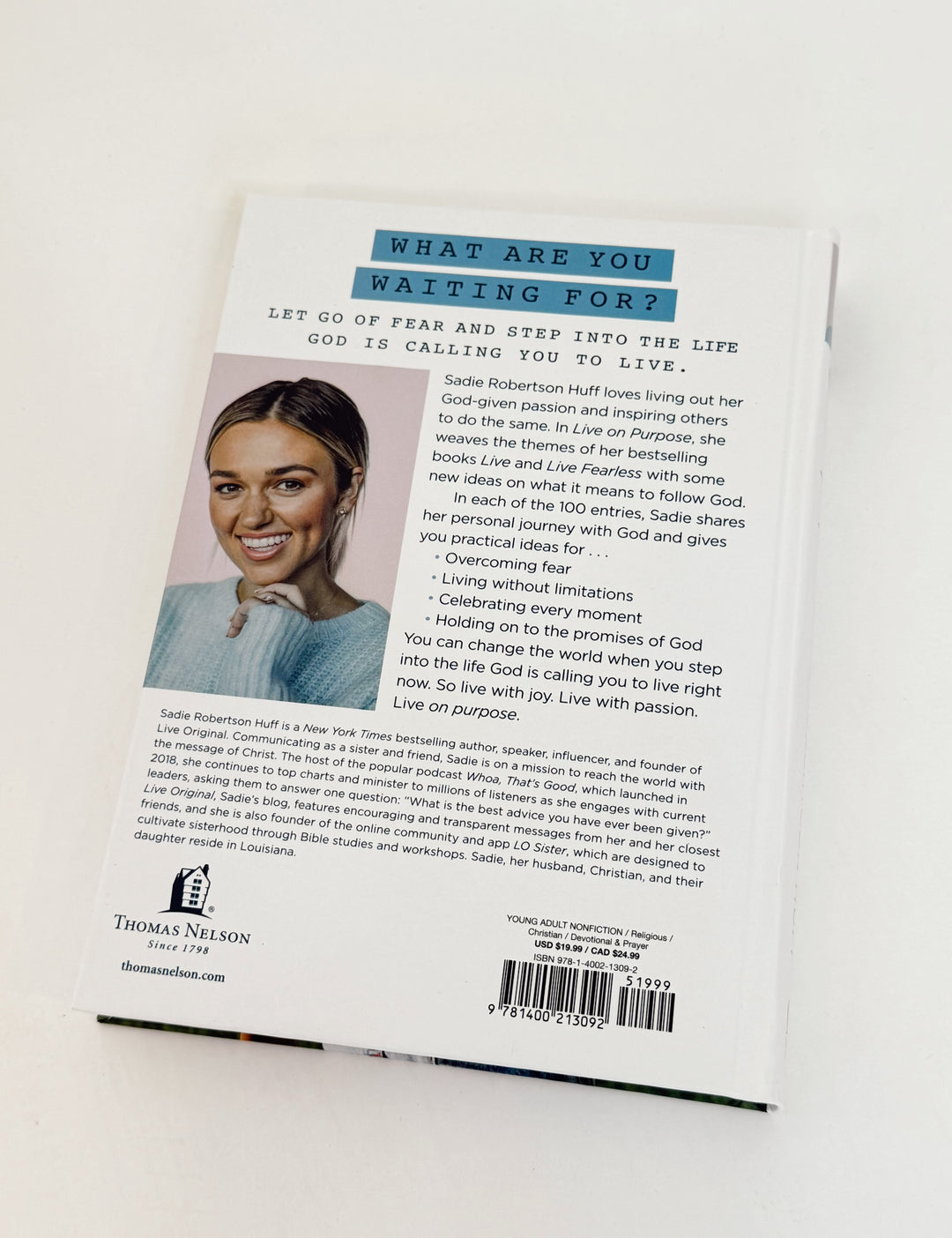 Live on Purpose Devotional by Sadie Robertson Huff