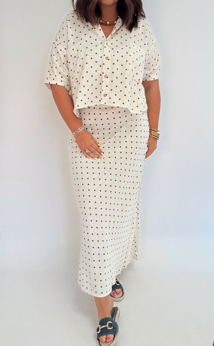Paris Picnic Polka Dot Skirt