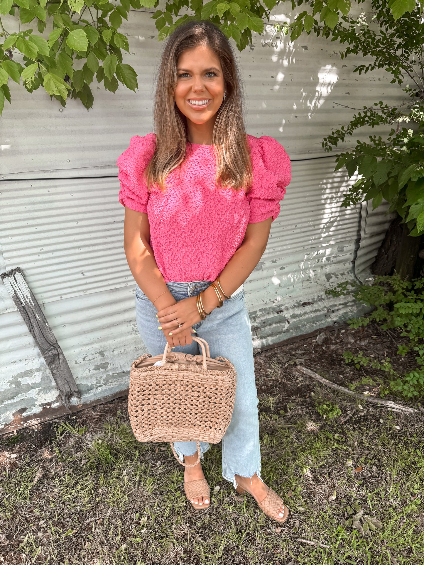 Perfect Pink Ruffle Top