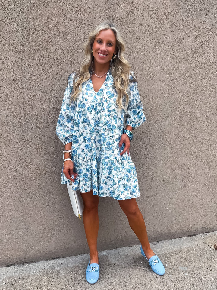 Petals and Pinot Floral Mini Dress