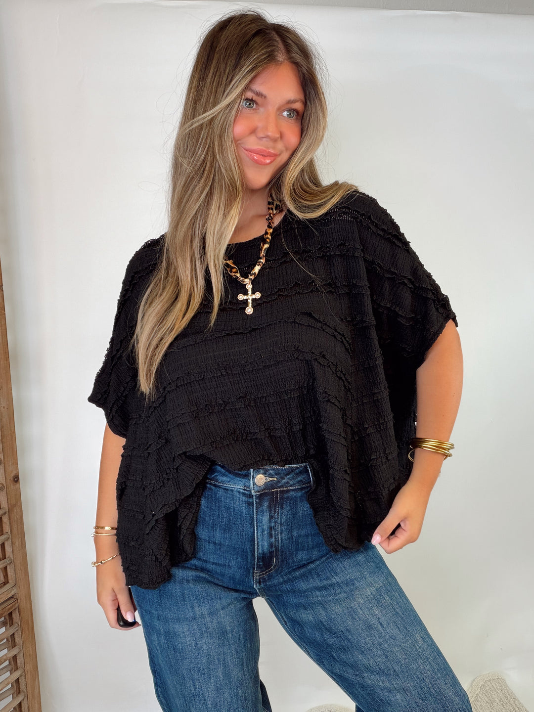 Soft Tease Ruffle Top