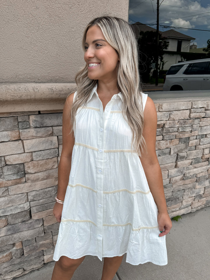 Clean Lines Tiered Dress