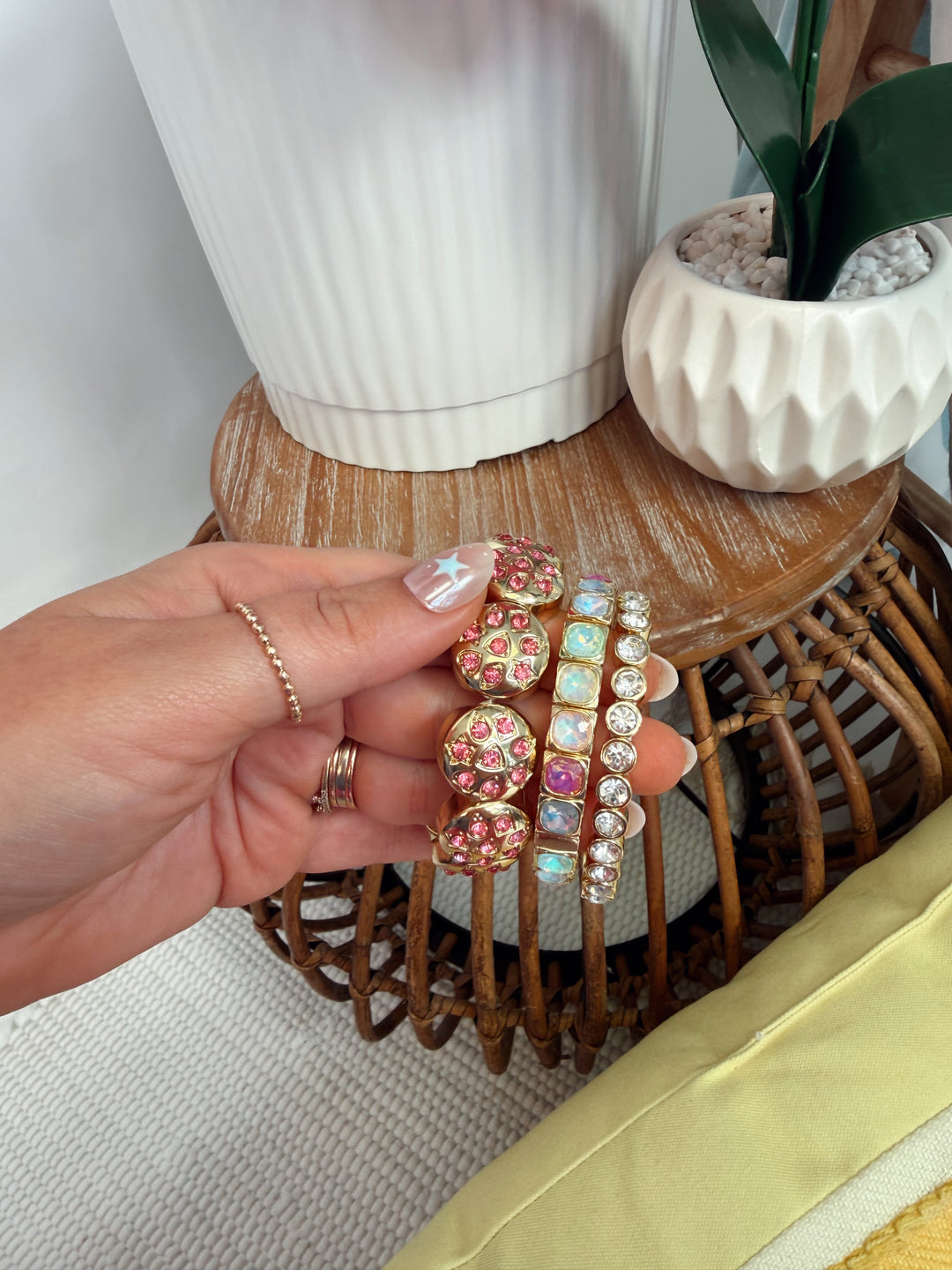 Pink Disco Stack Set Bracelet