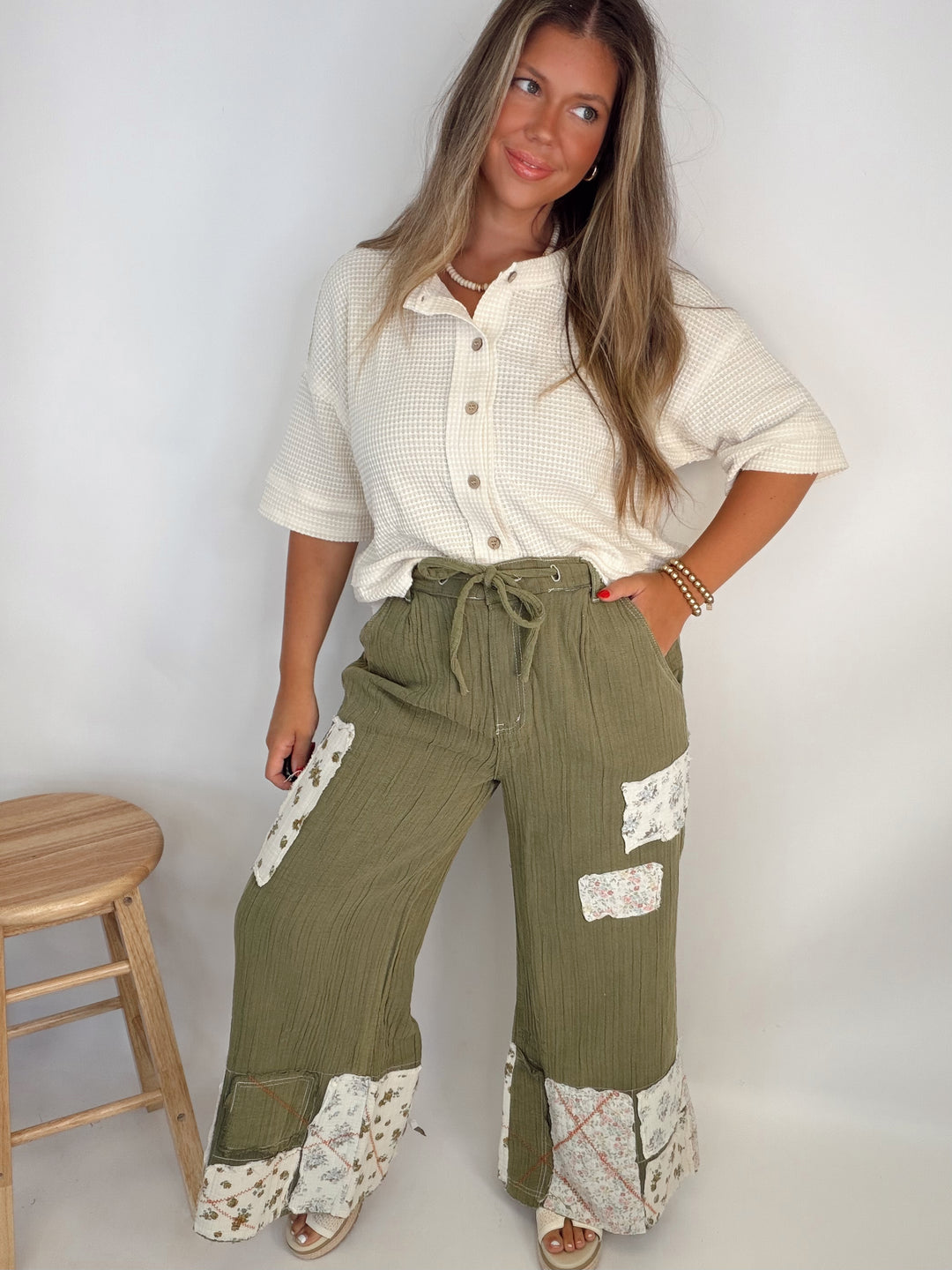 Close Enough Button Tee