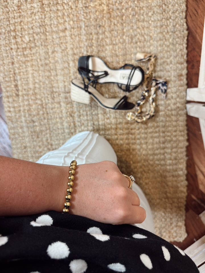 Classic Gold Ball Bracelets