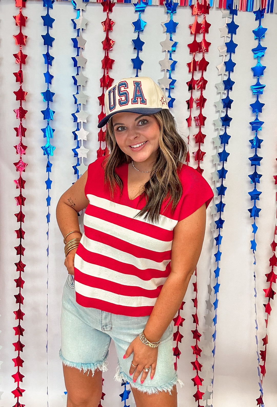 Final Touch Stripe Top