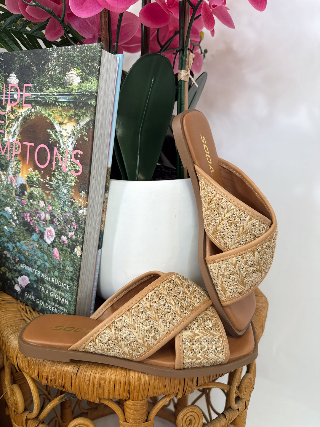Mary Raffia Sandal