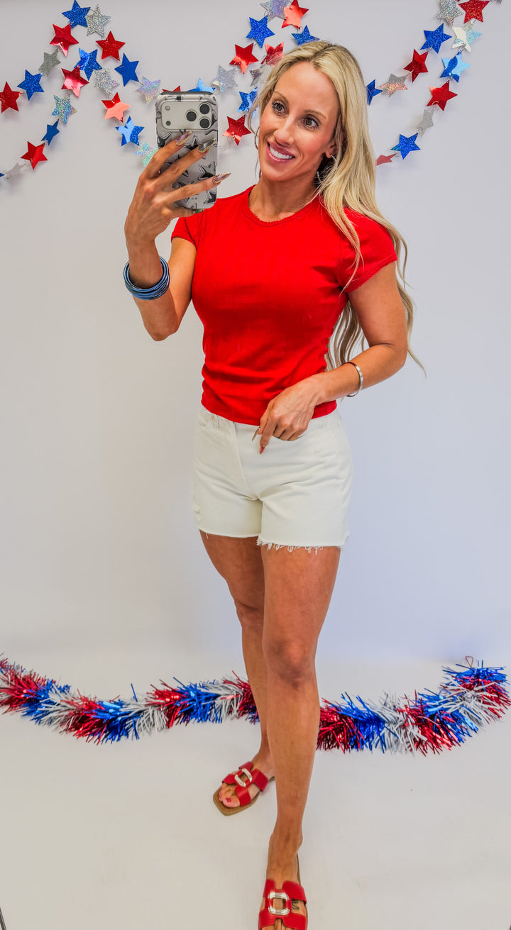 Bold Babe Ribbed Tee