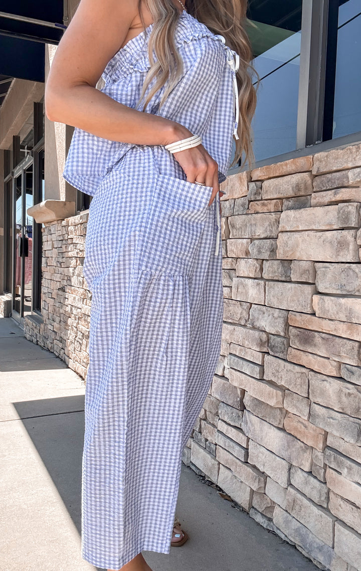 Sunday Picnic Gingham Two Piece Set