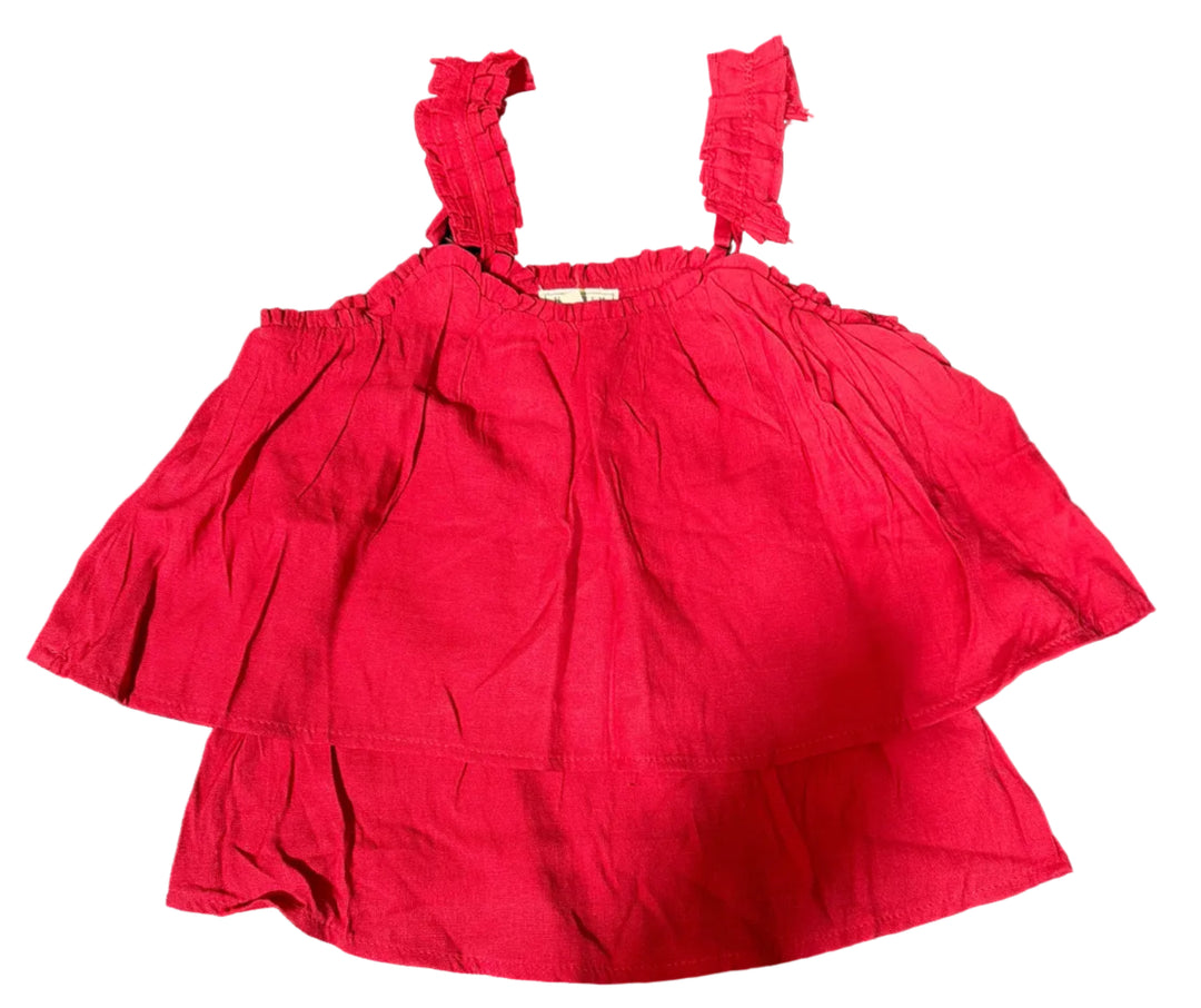 Crimson Tide Ruffle Top