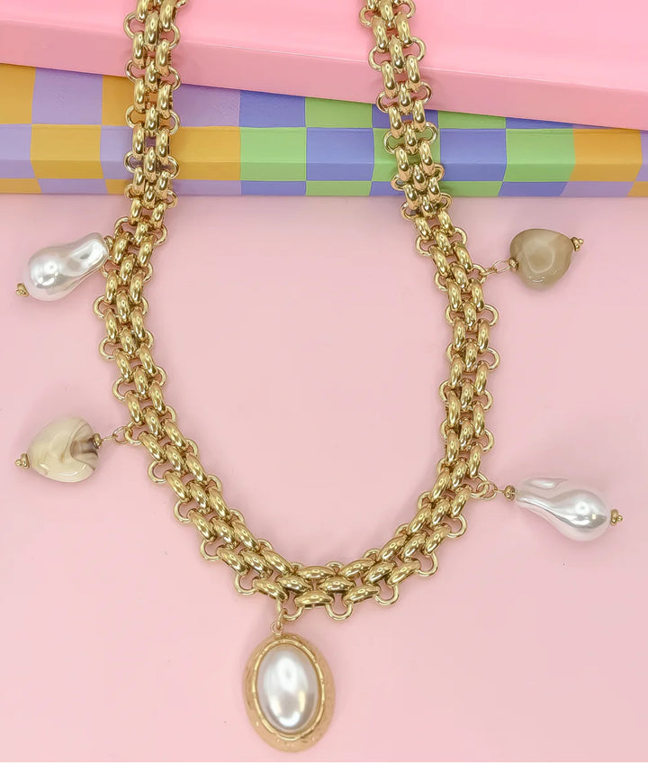 Pearl Drama Necklace