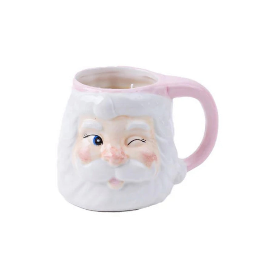 Sweet Grace Santa Baby Pink Candle Mug