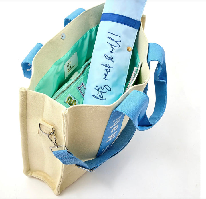 Oh My Mahj It All Bag - Light Blue