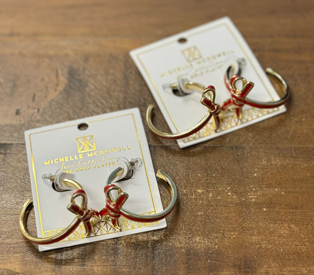 MM Luxe Bow Hoops