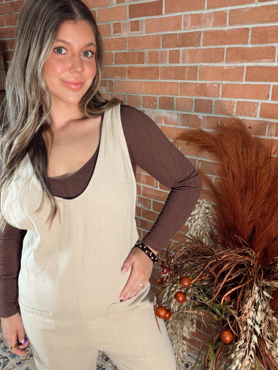 Texture Me V Neck Top