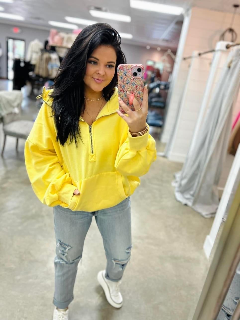 Never Letting Go Half Zip Hoodie