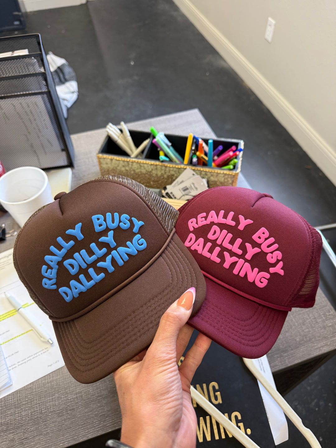 Dilly Dally Trucker Hat