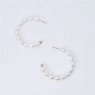 Chic Pearl Hoop Earrings