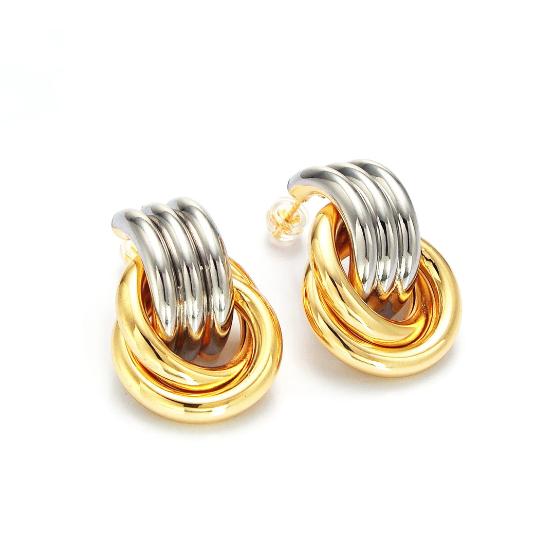 Old Money Mixed Metal Earrings