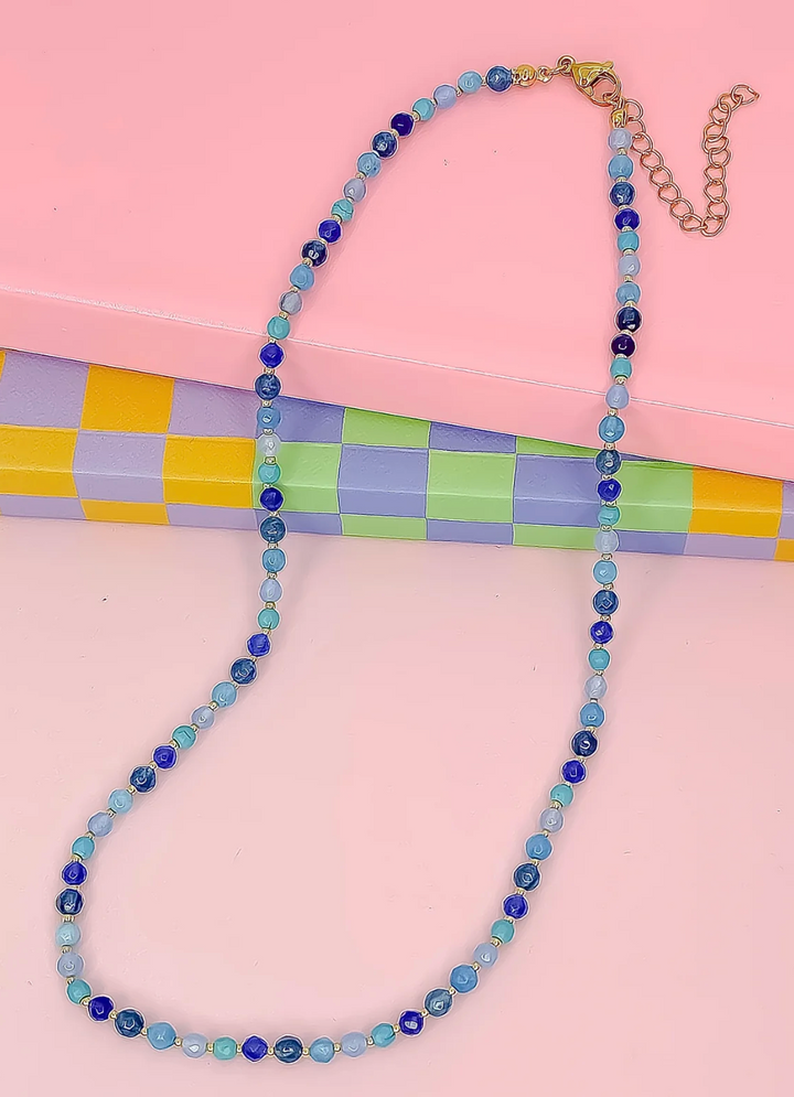 Candy Bead Dainty Gemstone Necklace