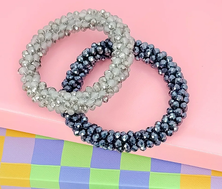 Steel & Sparkle Bracelet
