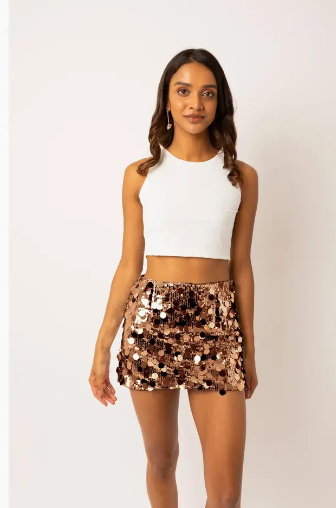 Ocean Breeze Disc Mini Skirt